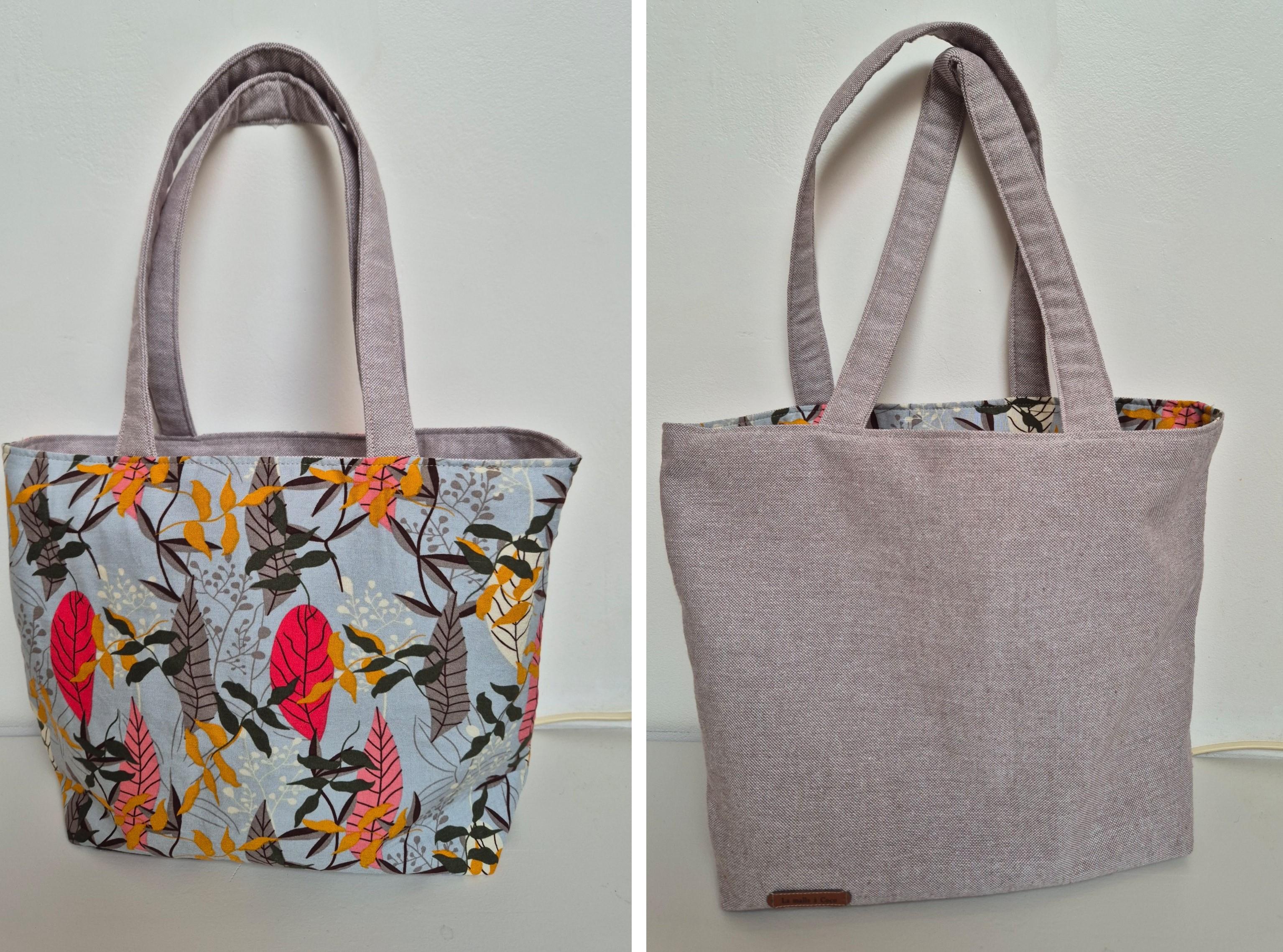 Sac besace réversible